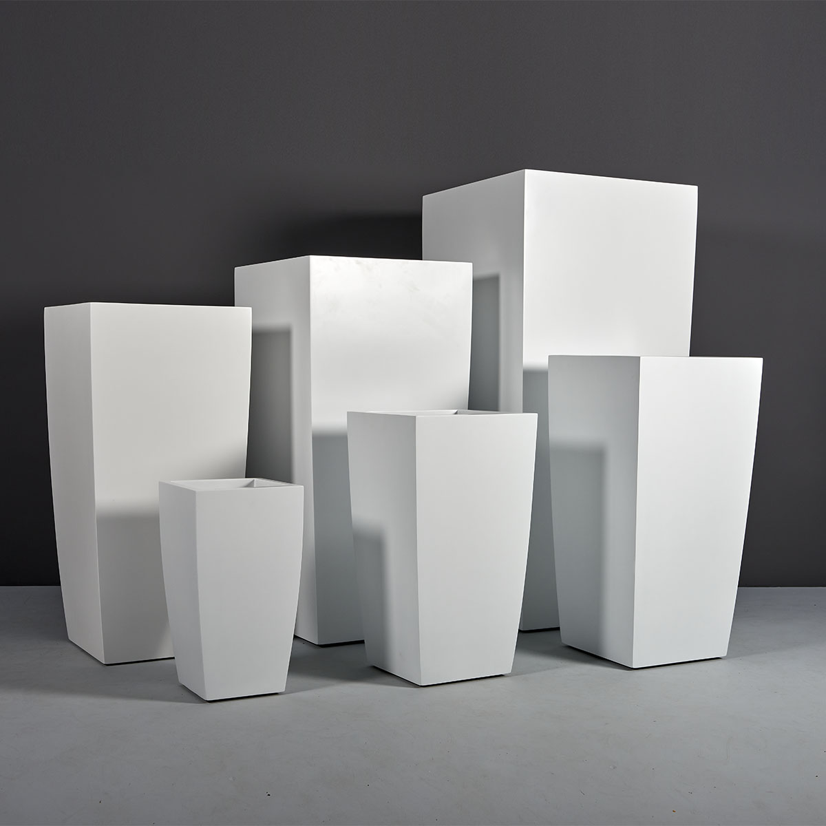 Toulan Modern Tall Tapered Square Planter - Ảnh 3