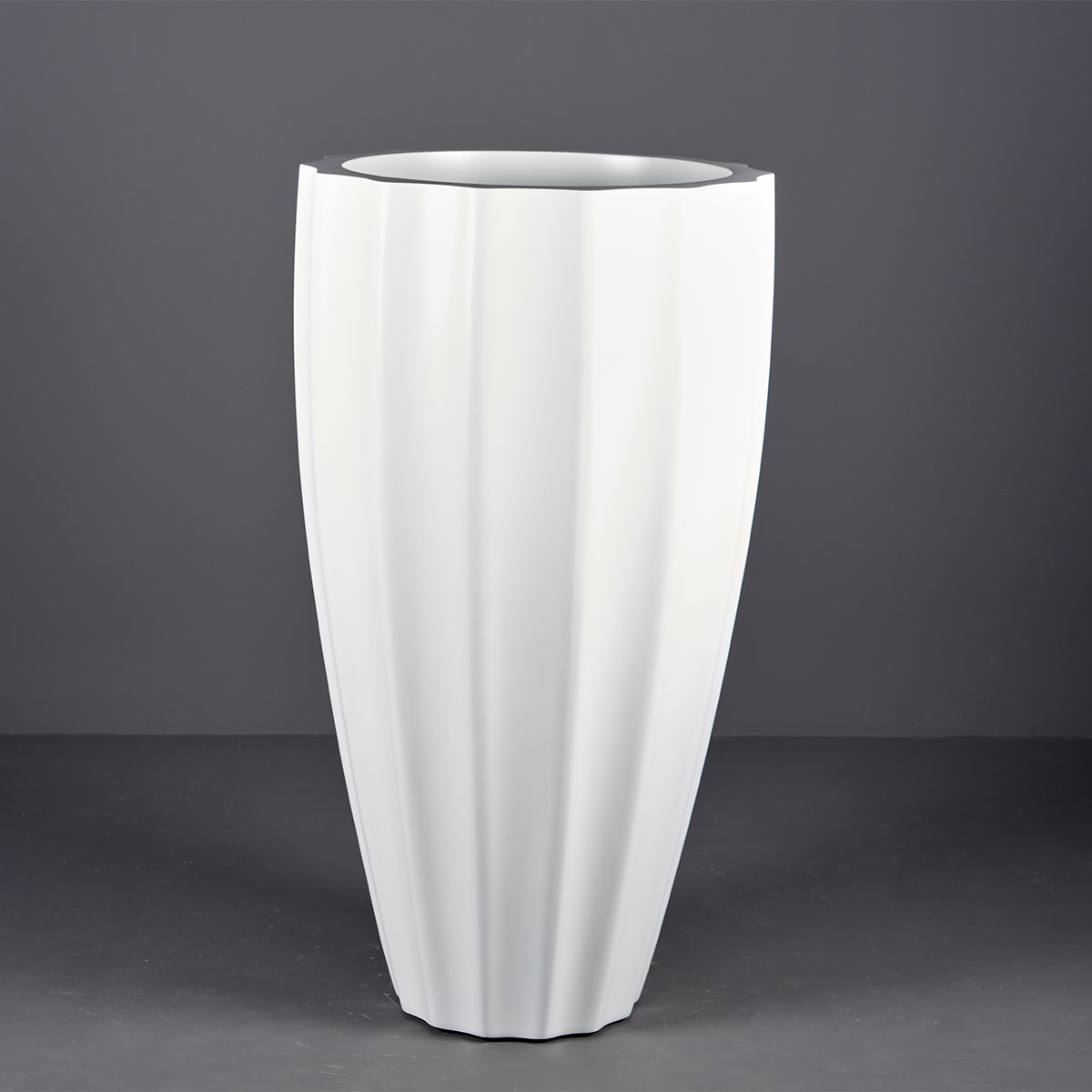 San Jose Tall Fluted Round Planter - Ảnh 3